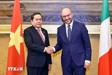 ປະທານສະພາແຫ່ງຊາດຫວຽດນາມ ພົບປະສອງຝ່າຍກັບປະທານສະພາຕໍ່າ ອີຕາລີ